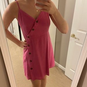 Pink Button down dress